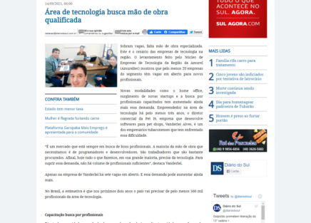 (DS) Área de tecnologia busca mão de obra qualificada